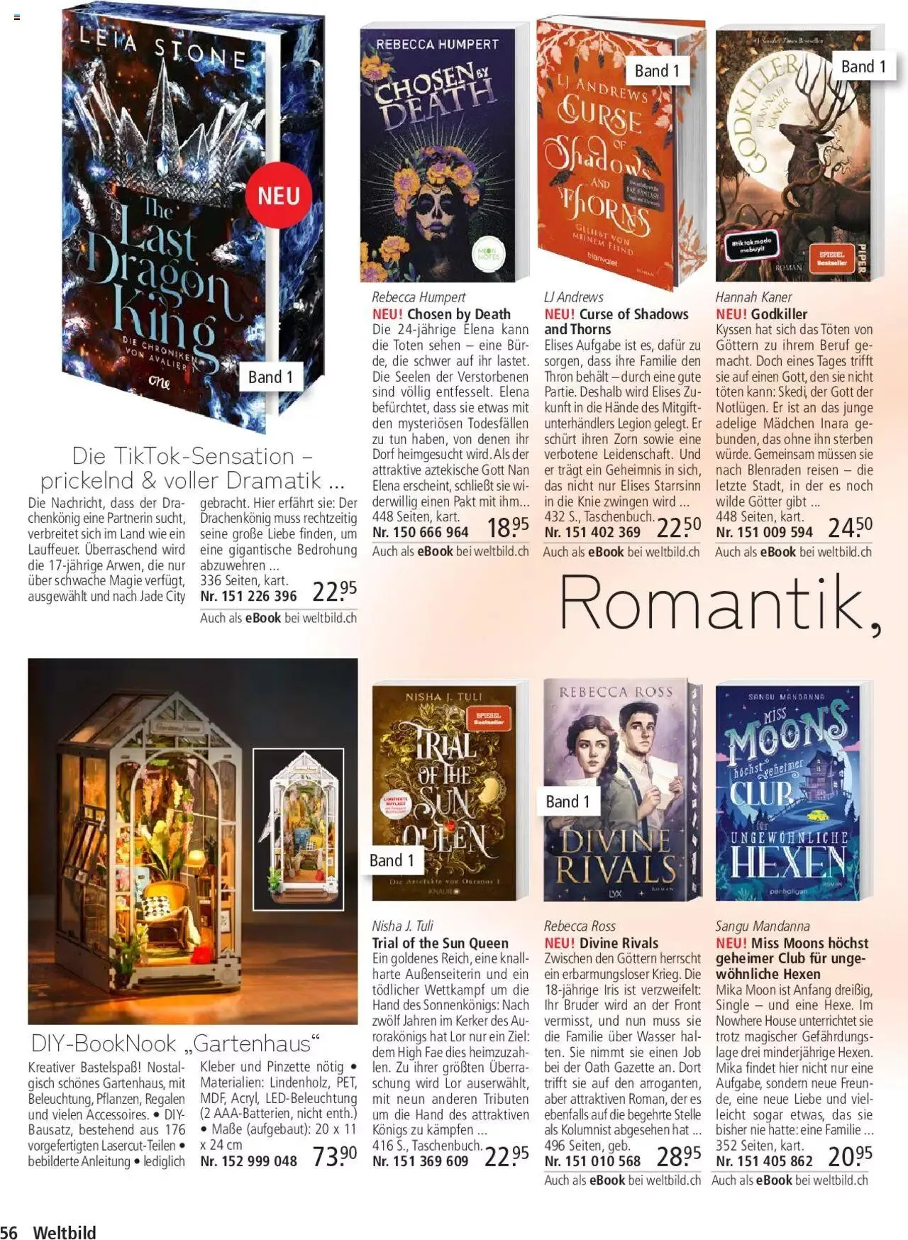 Weltbild Aktionen von 19. April bis 31. Dezember 2024 - Prospekt seite  56