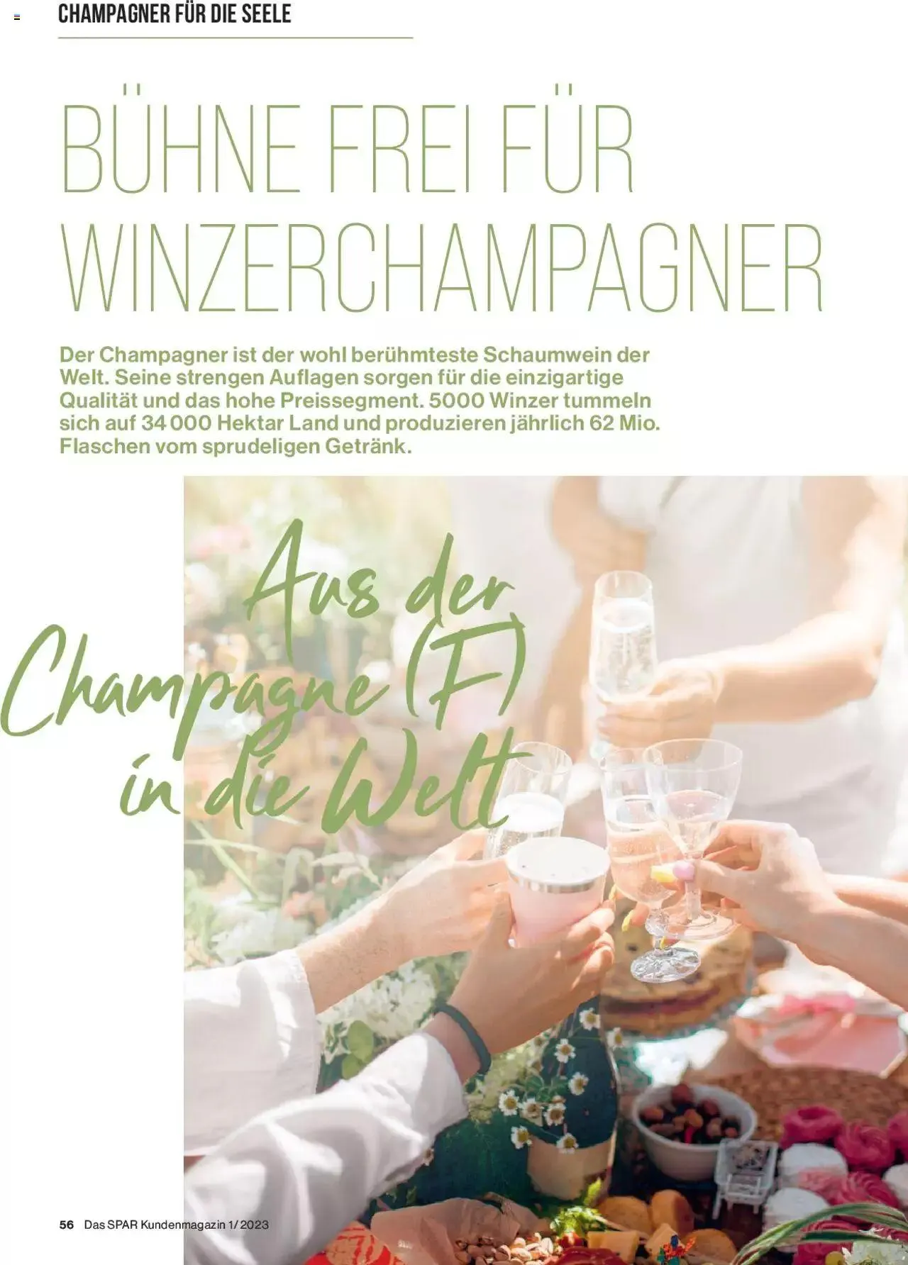 SPAR Kundenmagazin von 2. März bis 31. Dezember 2023 - Prospekt seite  56