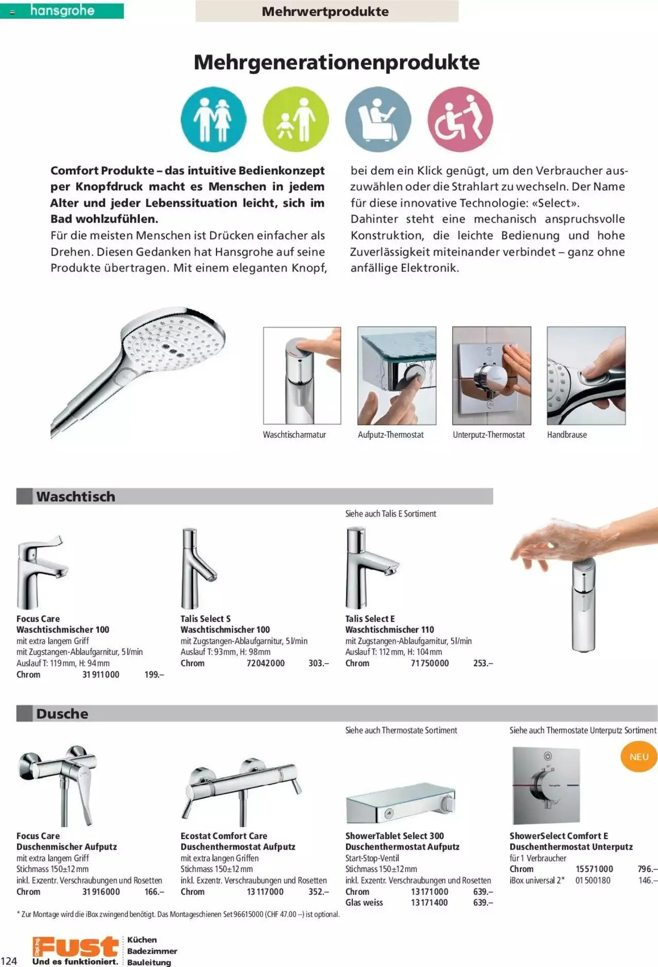 Fust Aktionen Badezimmermagazin von 17. April bis 31. Dezember 2024 - Prospekt seite  124