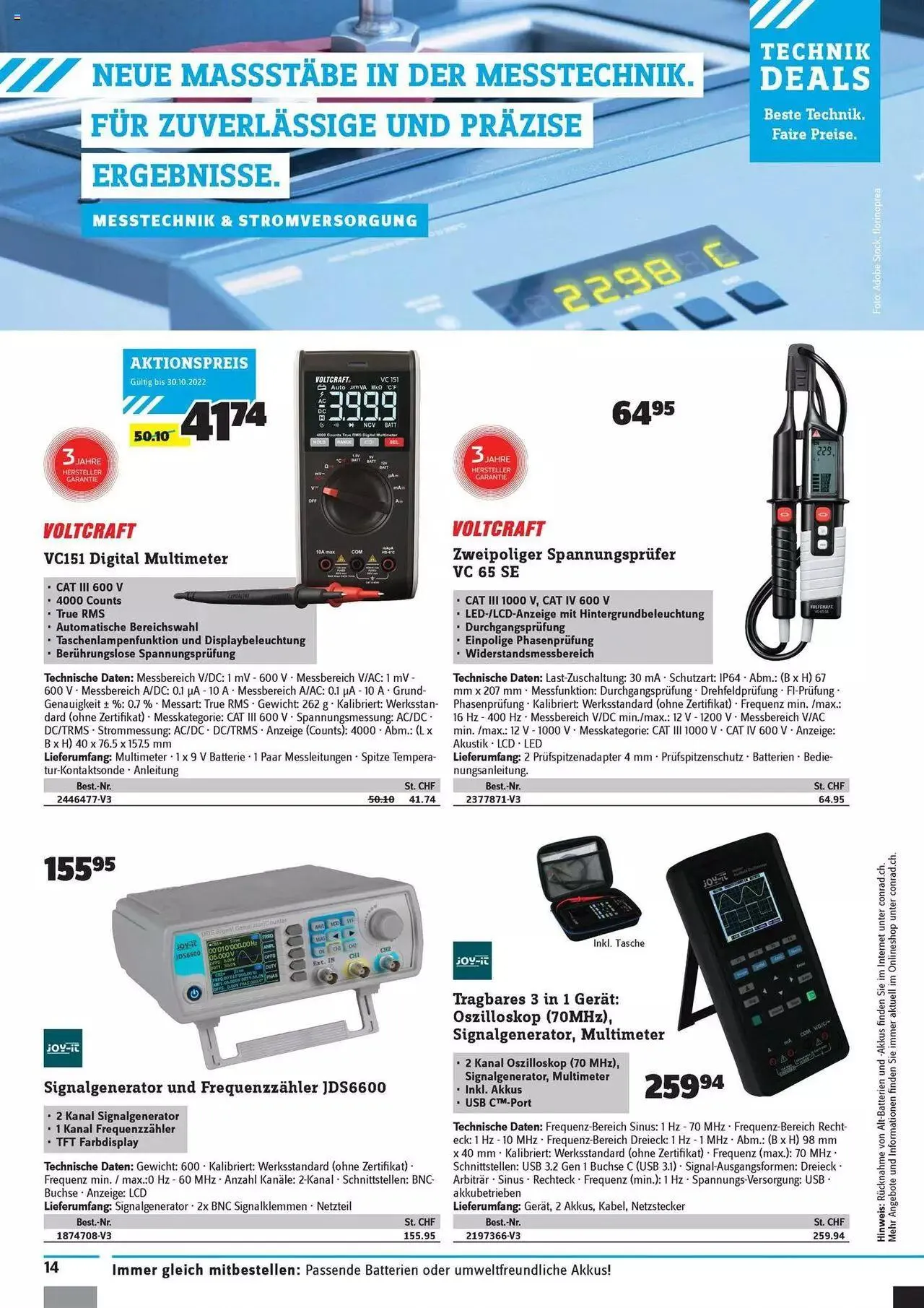 Conrad - Technik Deals von 30. August bis 31. Dezember 2023 - Prospekt seite 16