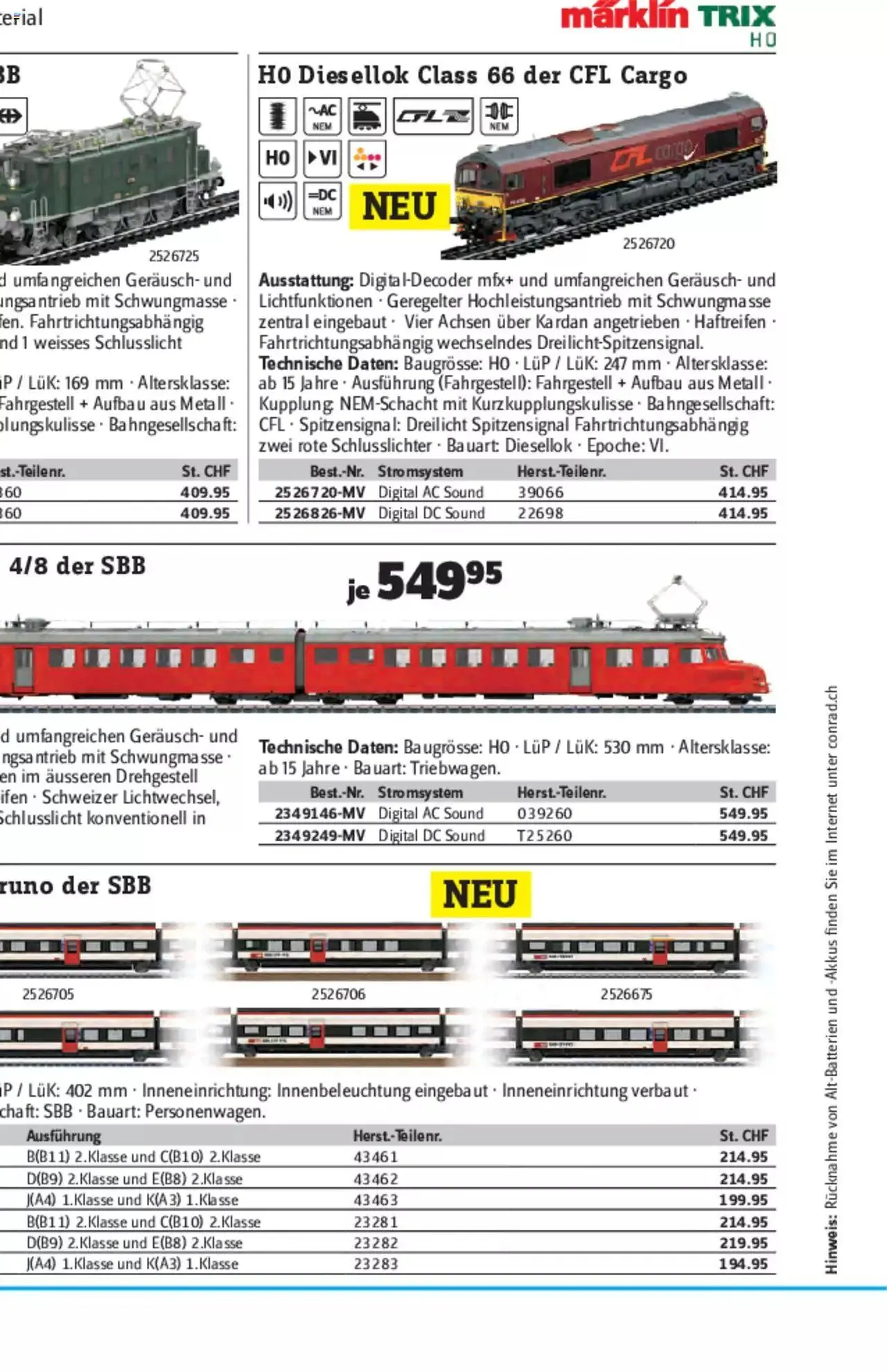 Conrad - Modellbahn Katalog 2022/23 von 5. September bis 31. Dezember 2023 - Prospekt seite  48