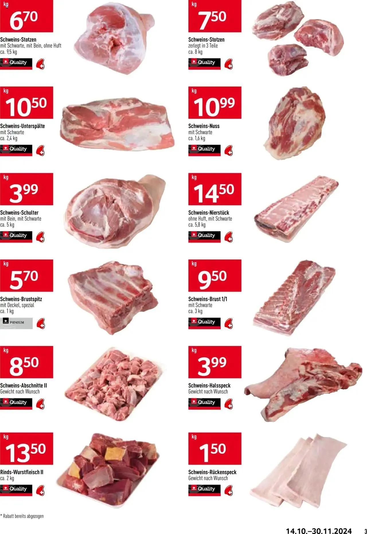 Prodega Aktionen Trockenfleisch-Produktion von 14. Oktober bis 30. November 2024 - Prospekt seite  3