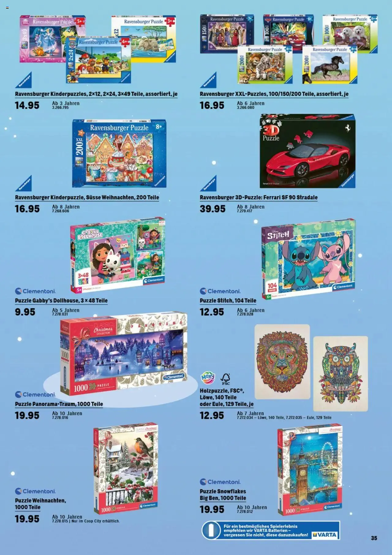 Coop City Aktionen Magische Geschenkideen von 14. Oktober bis 31. Dezember 2024 - Prospekt seite  37