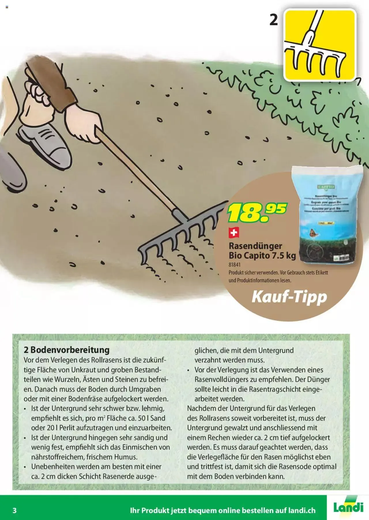 Landi - Rollrasen 2022 von 11. März bis 31. Dezember 2023 - Prospekt seite 3