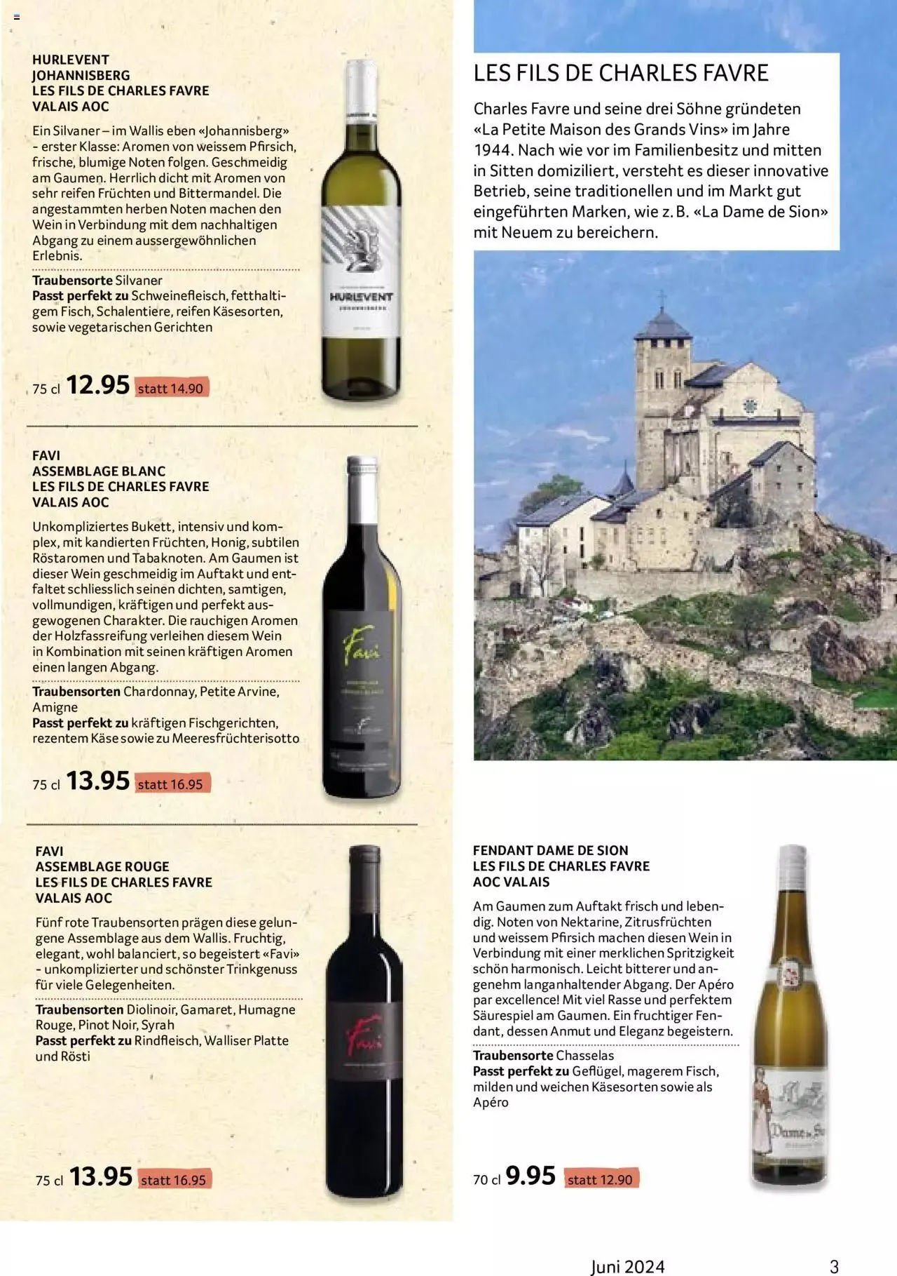 Prodega Aktionen Enoteca Juni von 1. Juni bis 30. Juni 2024 - Prospekt seite  3
