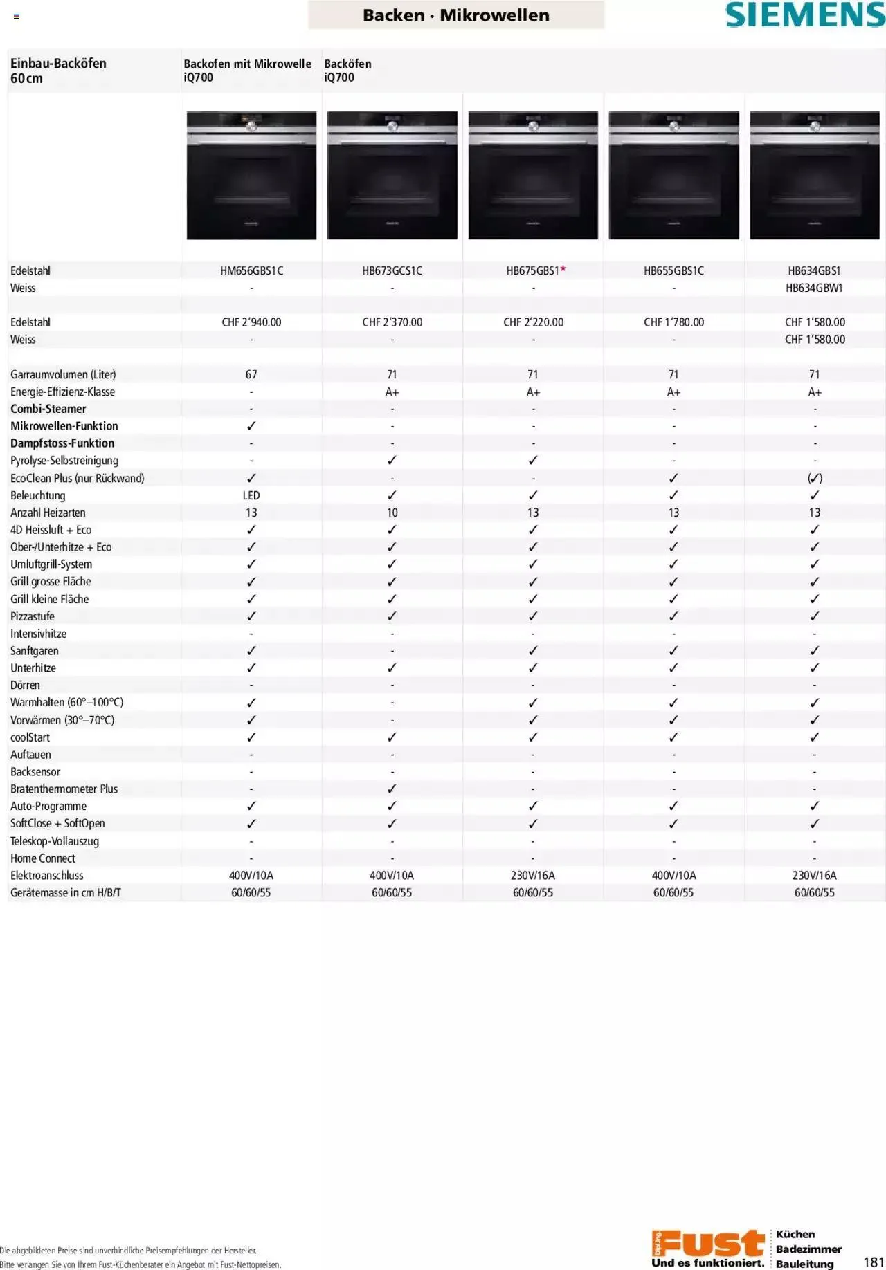 Fust - Küchenmagazin - Riesenauswahl von 22. Februar bis 31. Dezember 2023 - Prospekt seite 181