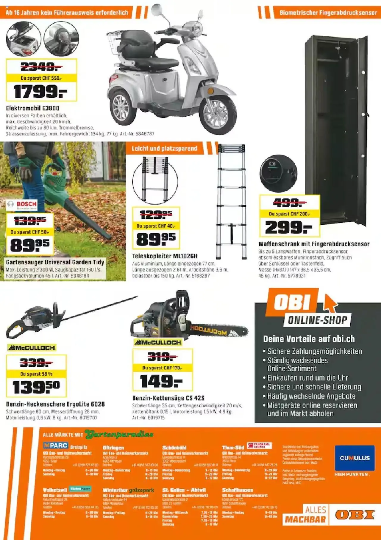 OBI Aktionen von 15. September bis 28. September 2024 - Prospekt seite  16