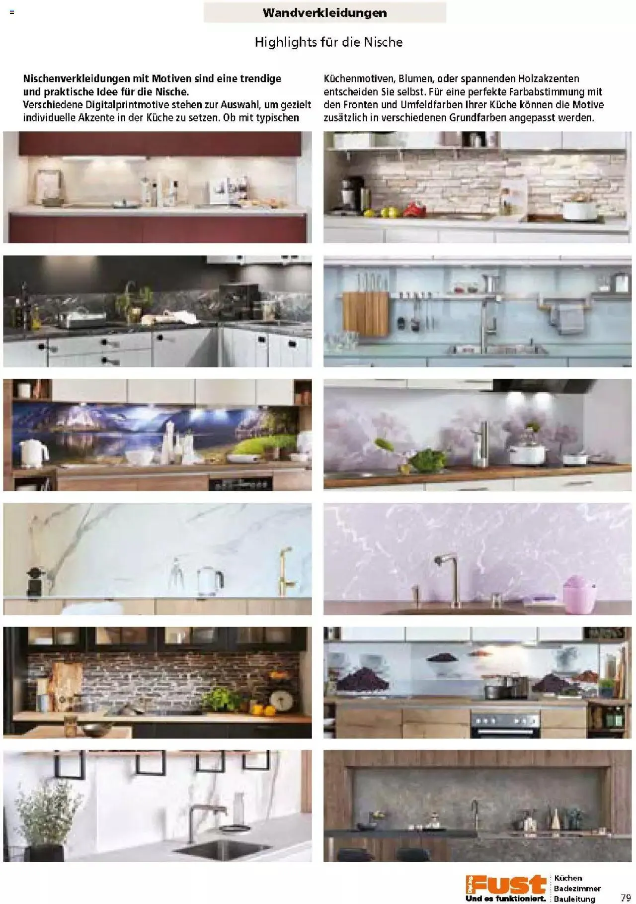 Fust Küchen- und Badezimmerprospekt von 4. März bis 31. Dezember 2024 - Prospekt seite  79