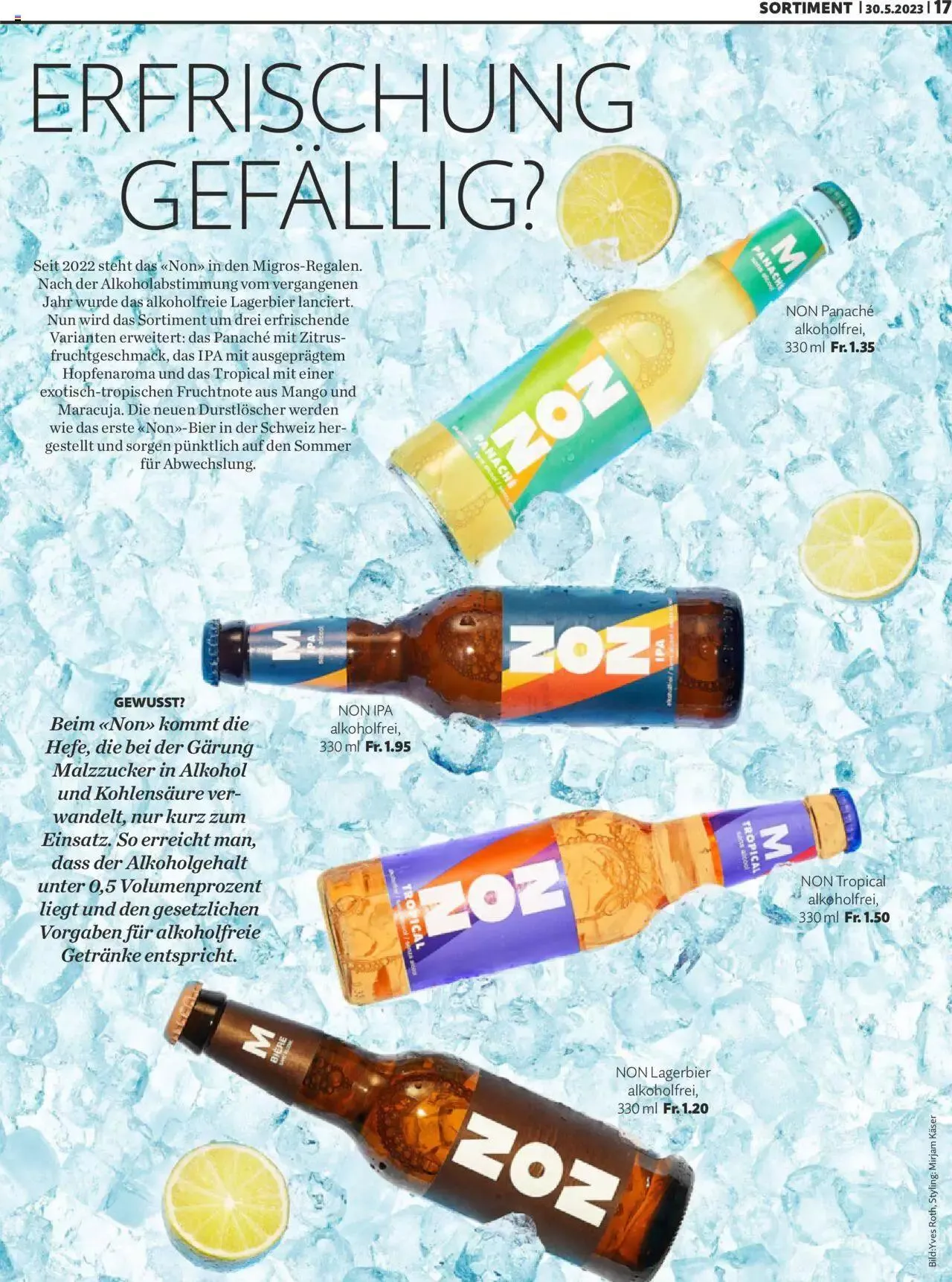 Migros Magazin von 30. Mai bis 31. Dezember 2023 - Prospekt seite  17