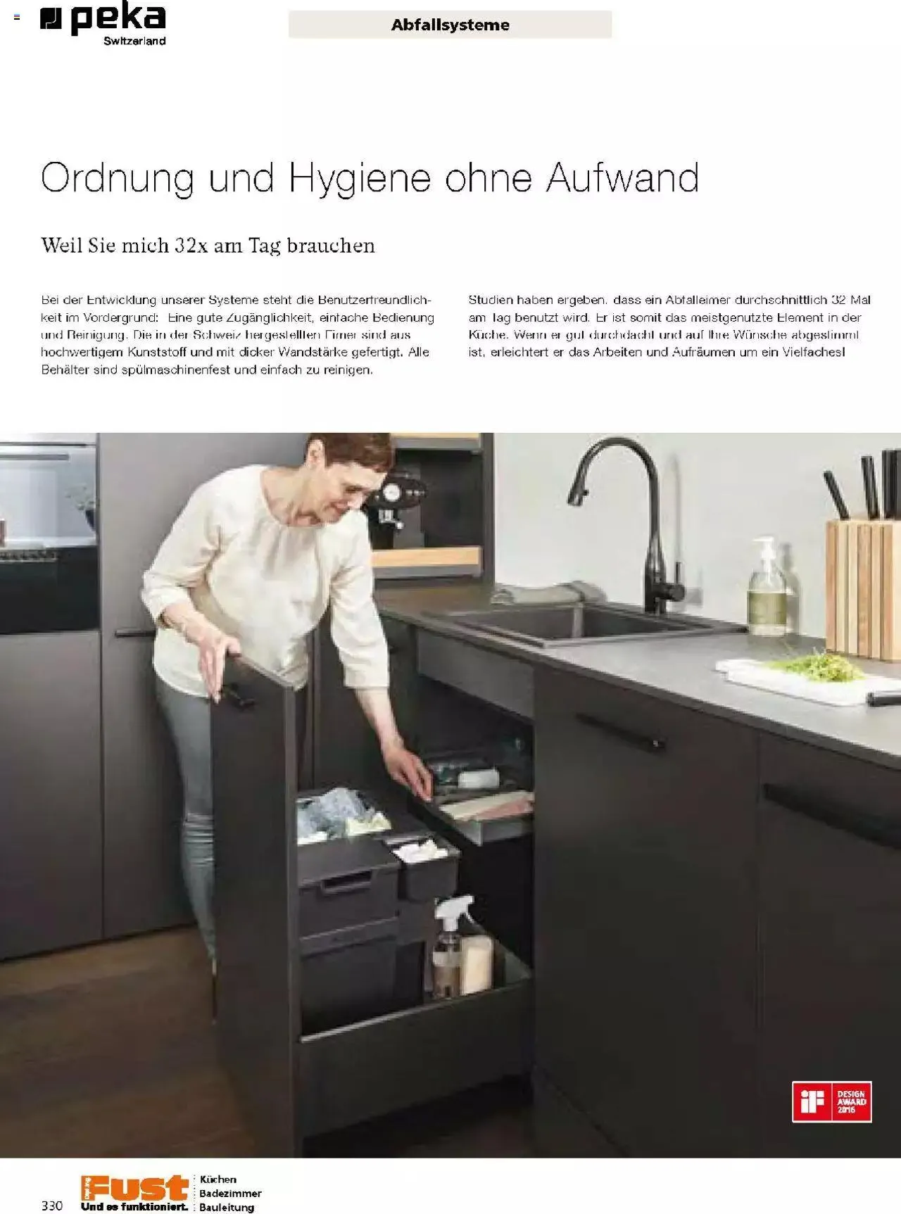 Fust Küchen- und Badezimmerprospekt von 4. März bis 31. Dezember 2024 - Prospekt seite  330