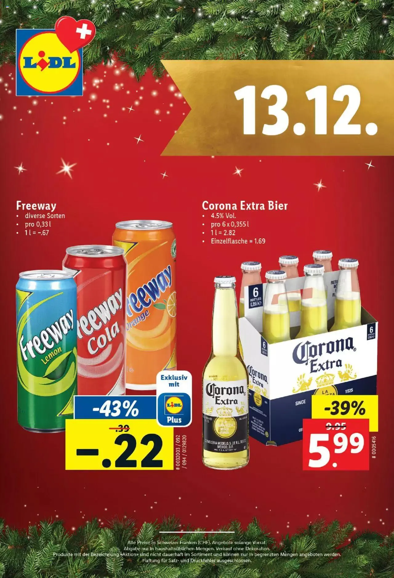 Lidl Aktionen Magische Weihnachtszeit von 1. Dezember bis 24. Dezember 2023 - Prospekt seite  13