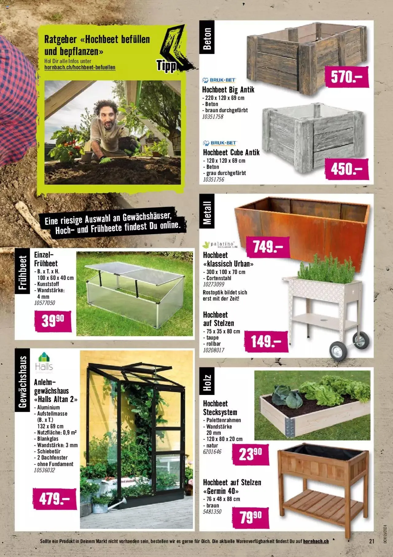 Hornbach Aktionen von 1. Februar bis 26. Februar 2024 - Prospekt seite 21