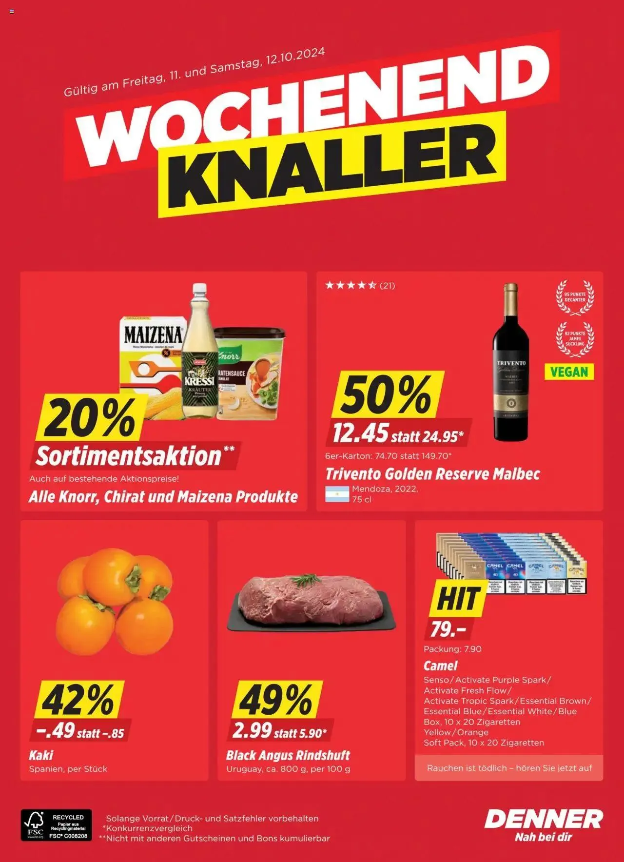 Denner Aktionen von 8. Oktober bis 14. Oktober 2024 - Prospekt seite  24