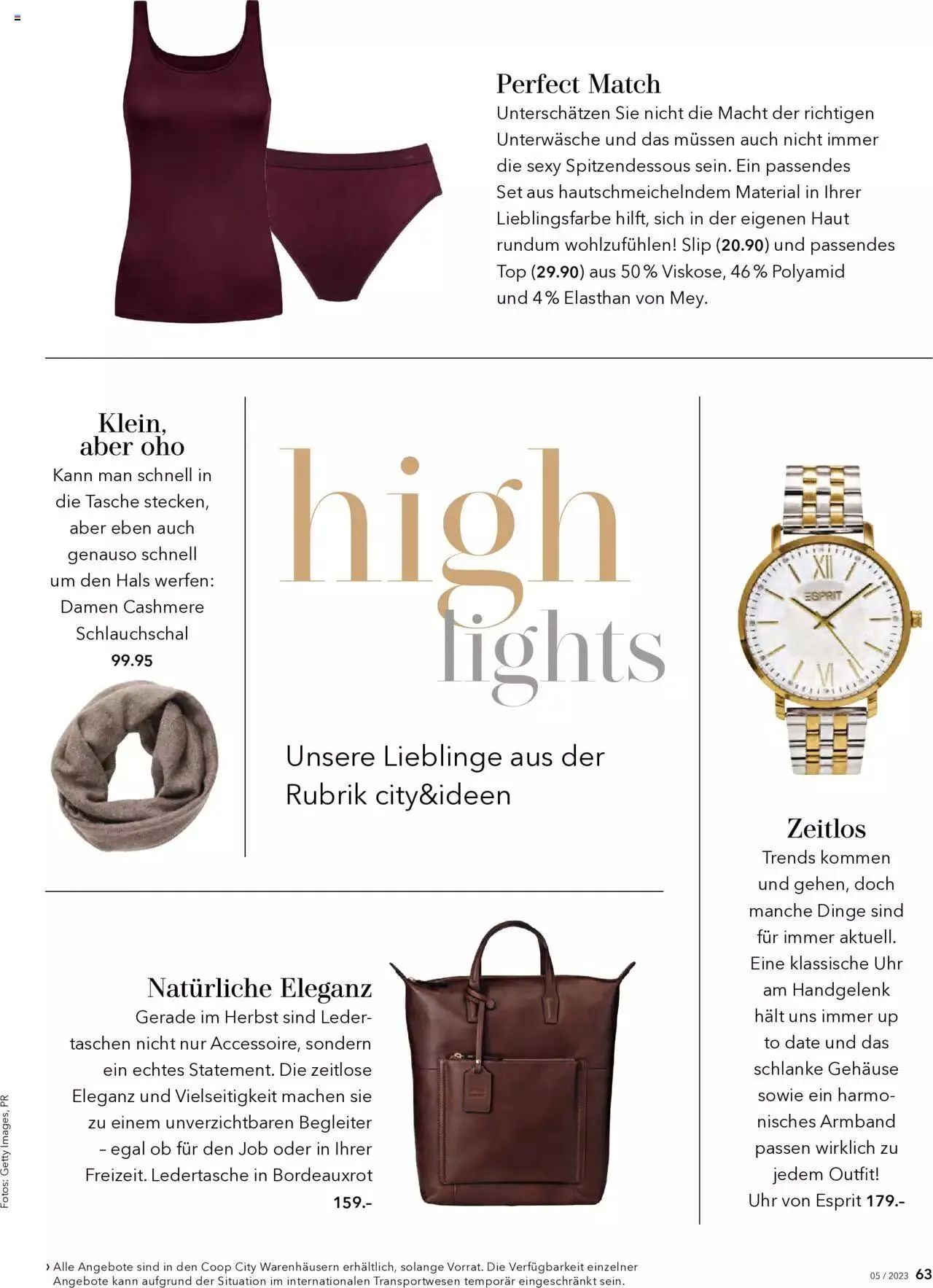 Coop City Aktionen von 12. September bis 31. Dezember 2023 - Prospekt seite 63