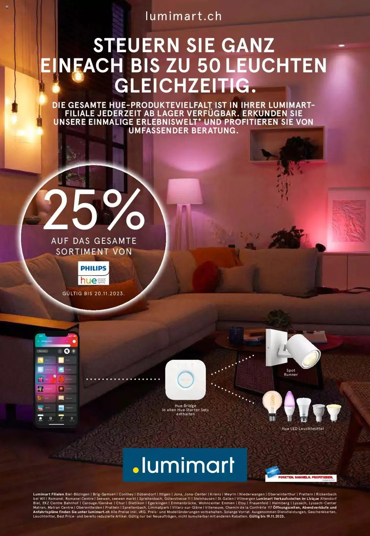Lumimart Aktionen von 24. Oktober bis 19. November 2023 - Prospekt seite 20