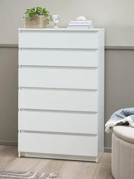 Cassettiera 6 cassetti TANGBJERG bianco
