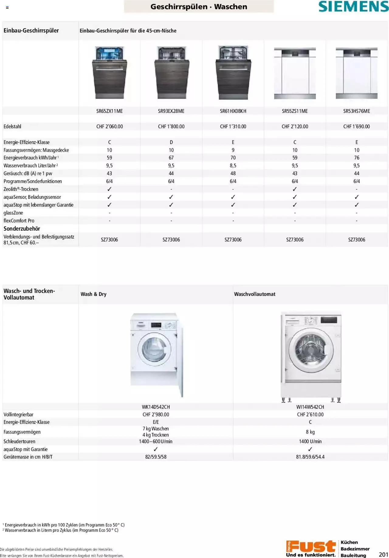 Fust - Küchenmagazin - Riesenauswahl von 22. Februar bis 31. Dezember 2023 - Prospekt seite 201