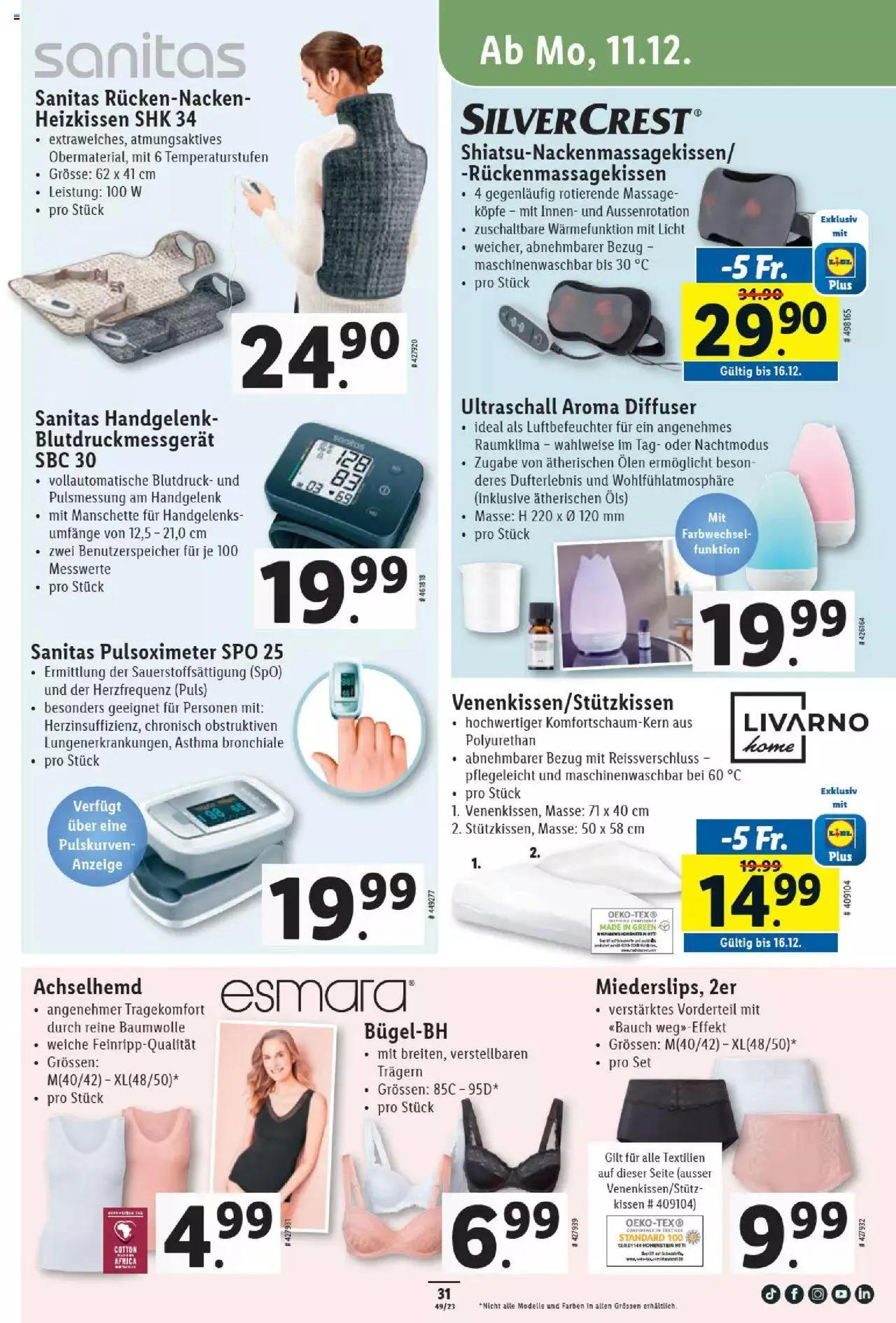 Lidl Aktionen von 7. Dezember bis 13. Dezember 2023 - Prospekt seite  31