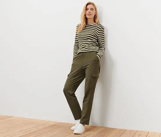 Joggpants mit Cargo-Taschen, khaki