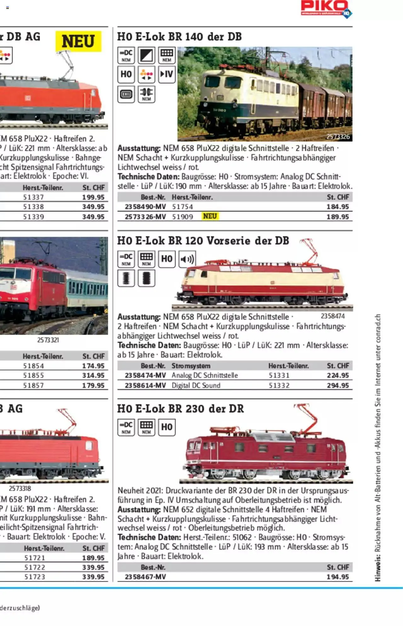 Conrad - Modellbahn Katalog 2022/23 von 5. September bis 31. Dezember 2023 - Prospekt seite  76