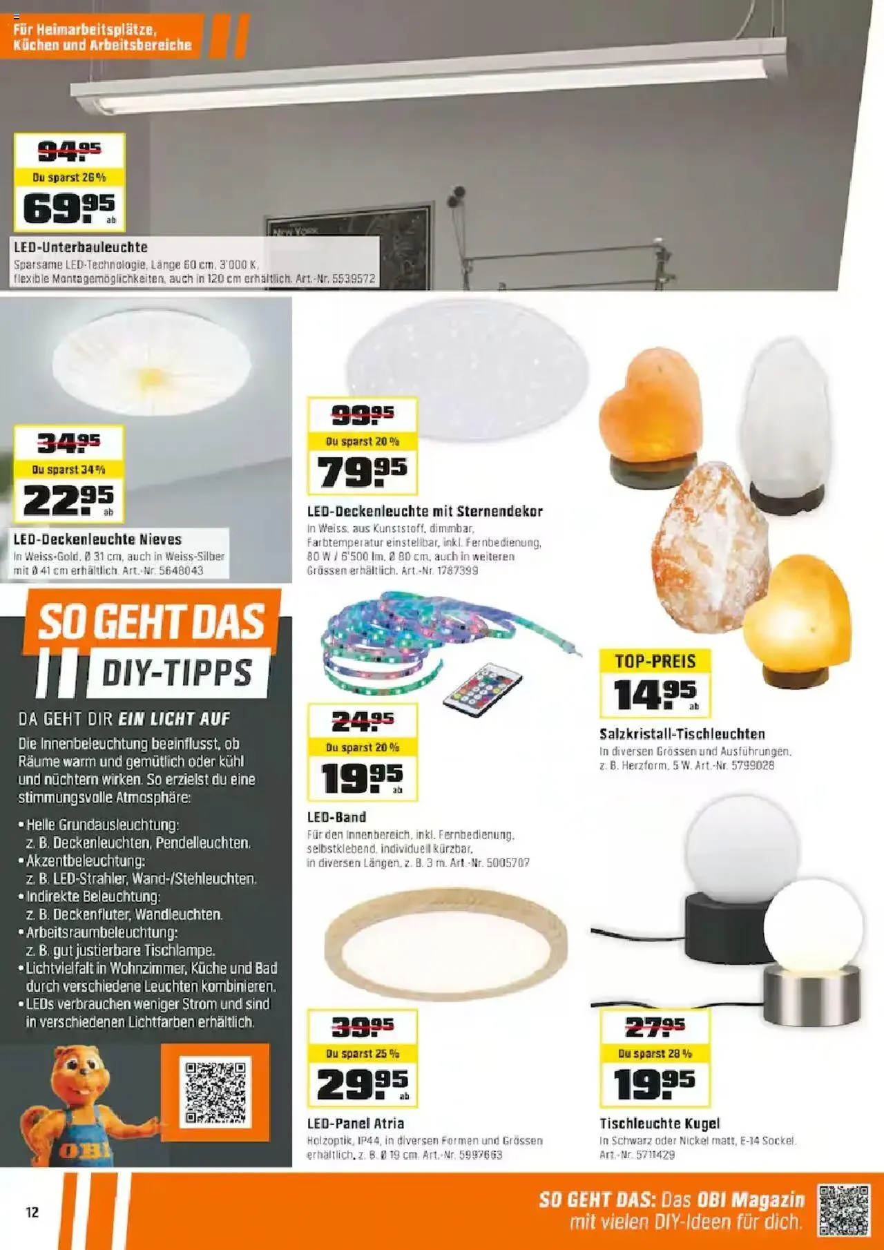 OBI Aktionen von 15. September bis 28. September 2024 - Prospekt seite  12