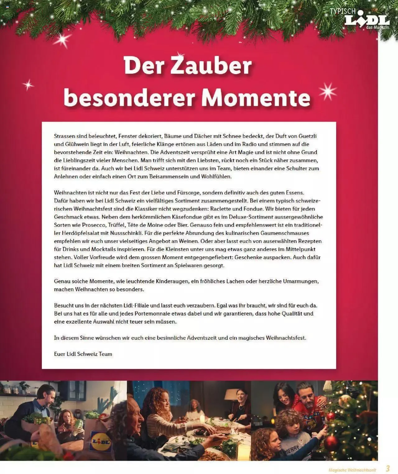 Lidl Magische Weihtnachstzeit von 2. November bis 31. Dezember 2023 - Prospekt seite 3