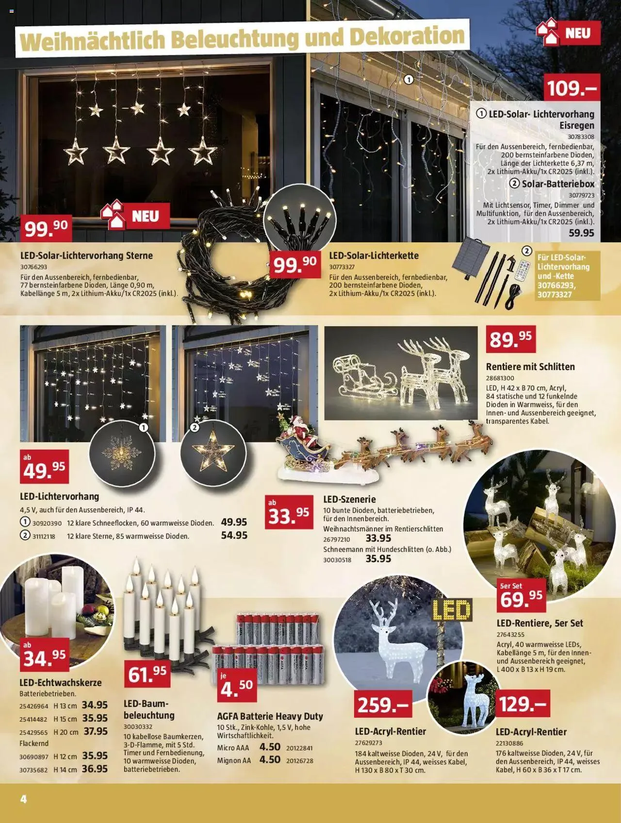 Bauhaus Aktionen von 27. November bis 31. Dezember 2023 - Prospekt seite 4