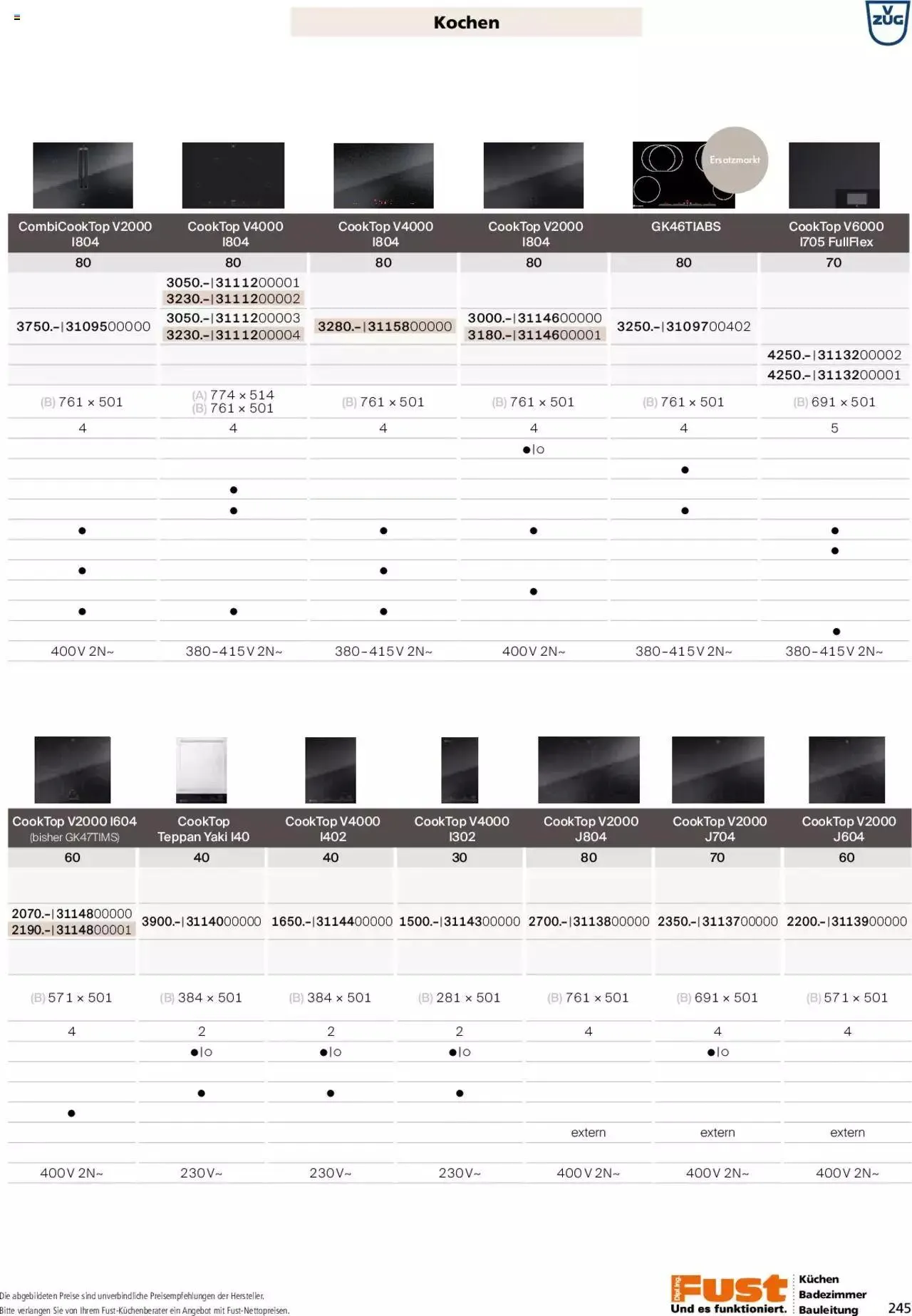 Fust - Küchenmagazin - Riesenauswahl von 22. Februar bis 31. Dezember 2023 - Prospekt seite  245