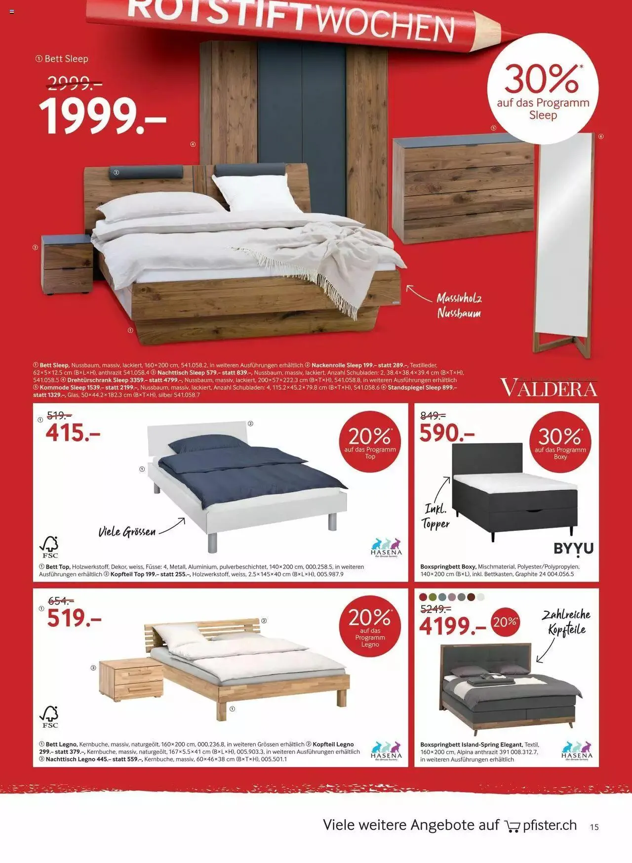 Pfister Rotstift Summer 2023 von 27. Juni bis 21. August 2023 - Prospekt seite  15