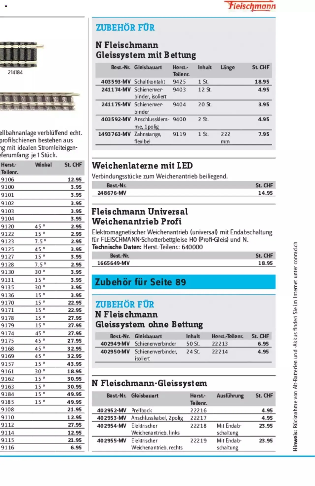 Conrad - Modellbahn Katalog 2022/23 von 5. September bis 31. Dezember 2023 - Prospekt seite  180
