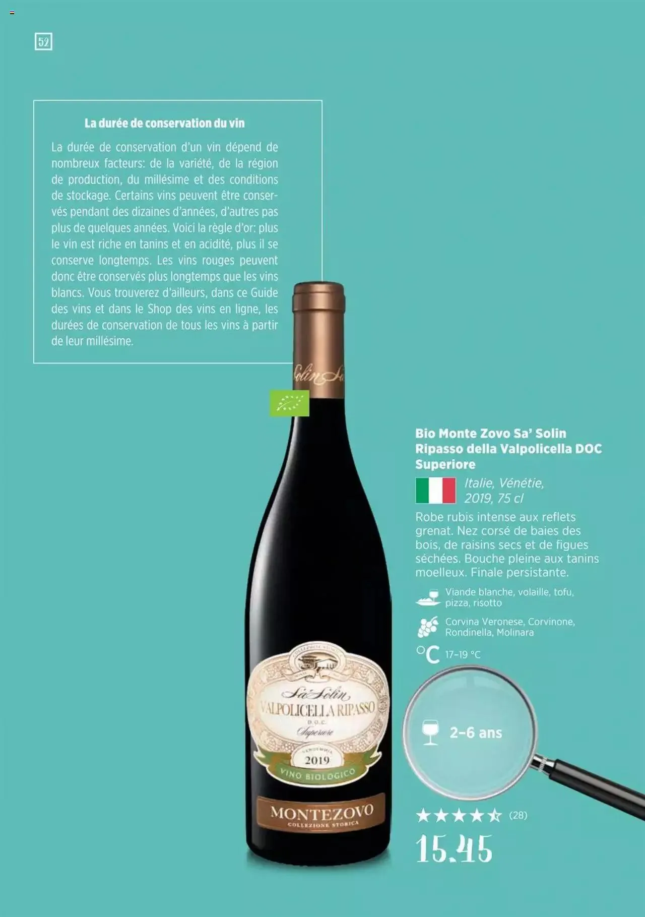 Denner Guide des vins 2023 /2024 FR von 11. September bis 31. Dezember 2024 - Prospekt seite  52