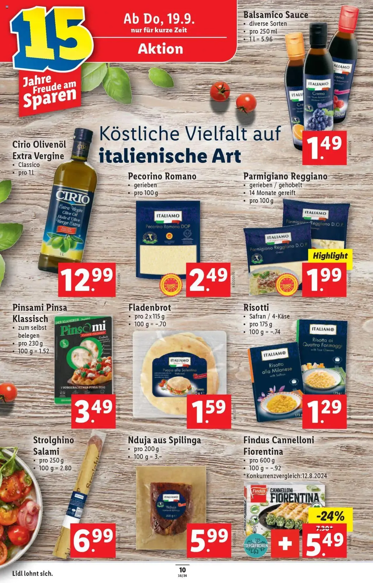 Lidl Aktionen von 19. September bis 25. September 2024 - Prospekt seite  10