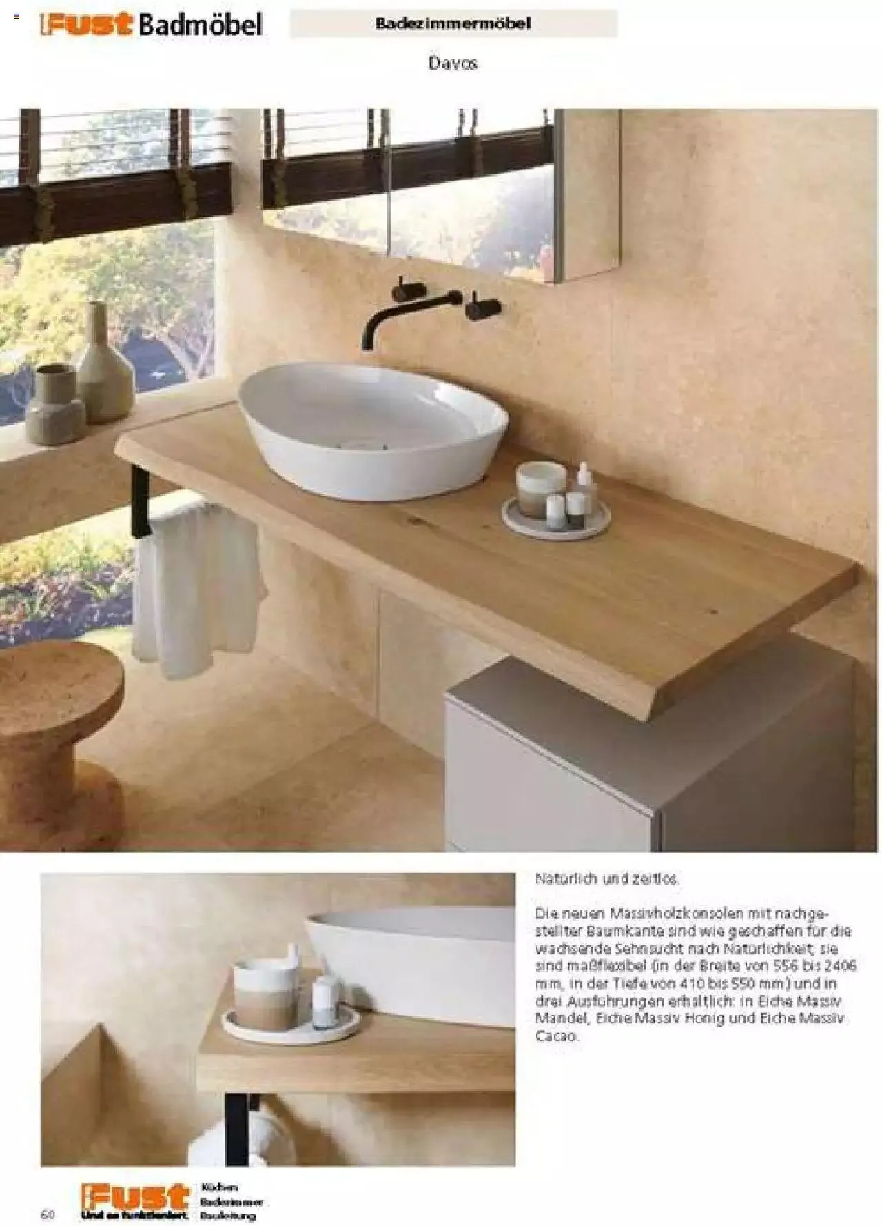 Fust Badezimmermagazin von 17. April bis 31. Dezember 2023 - Prospekt seite  60