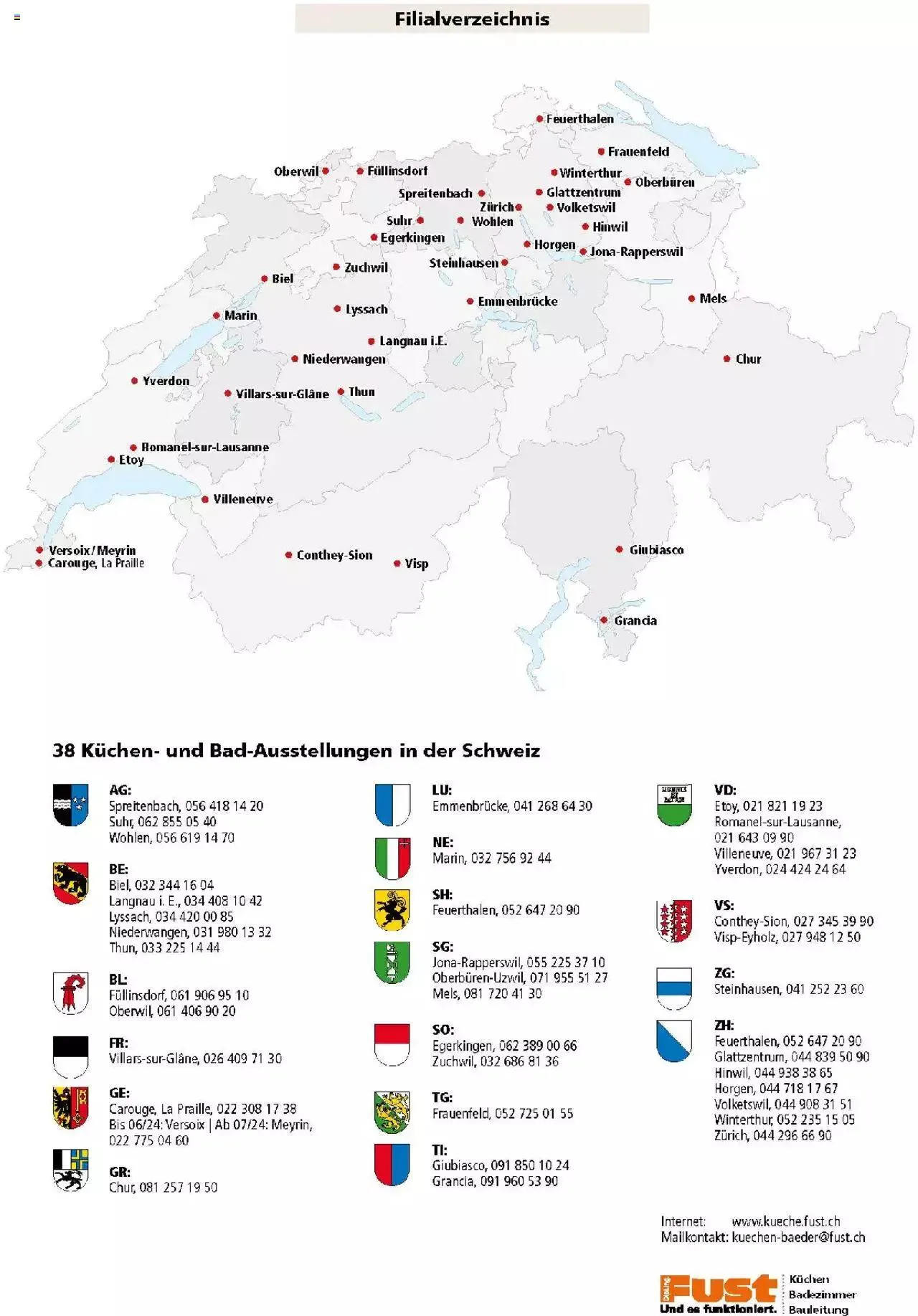 Fust Küchen- und Badezimmerprospekt von 4. März bis 31. Dezember 2024 - Prospekt seite  363