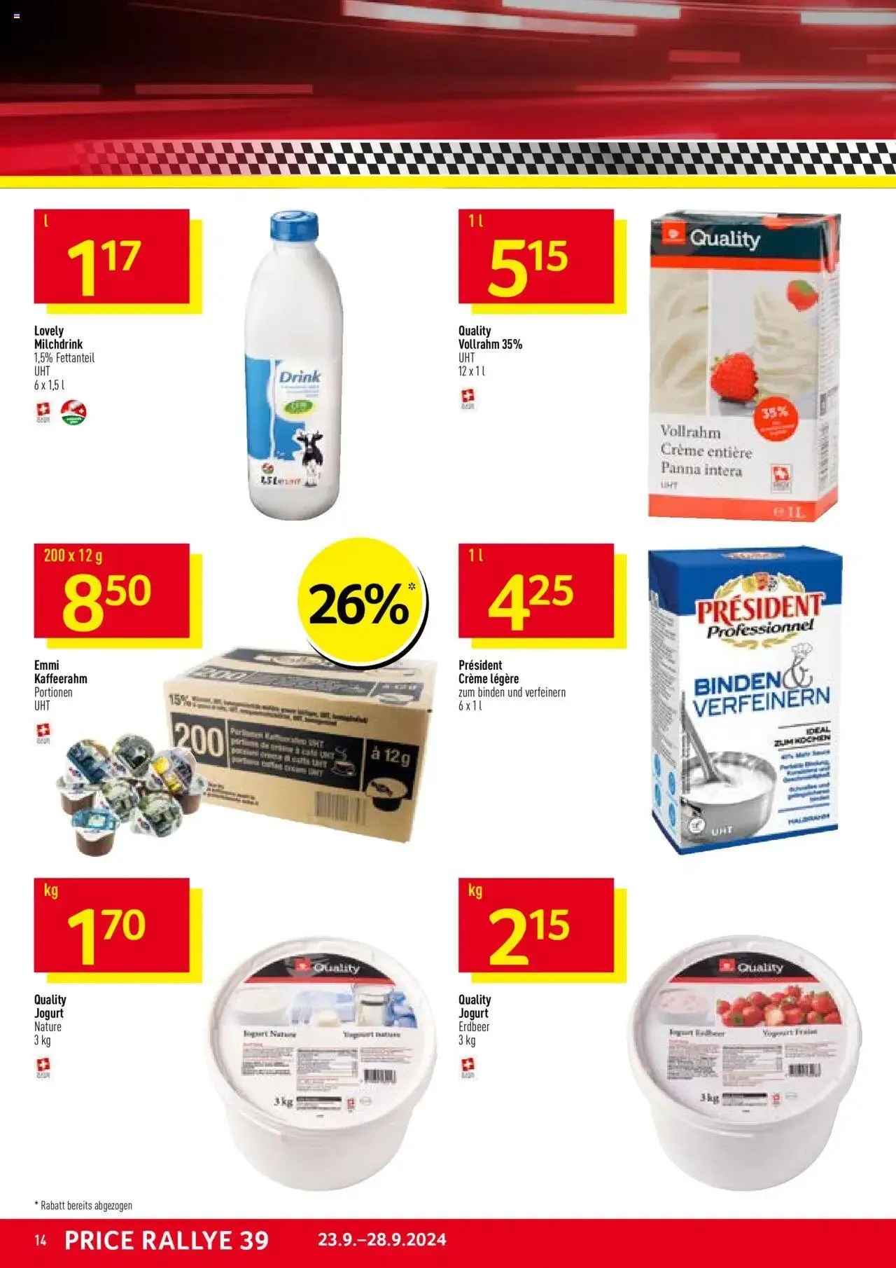 Prodega Aktionen von 23. September bis 28. September 2024 - Prospekt seite  14