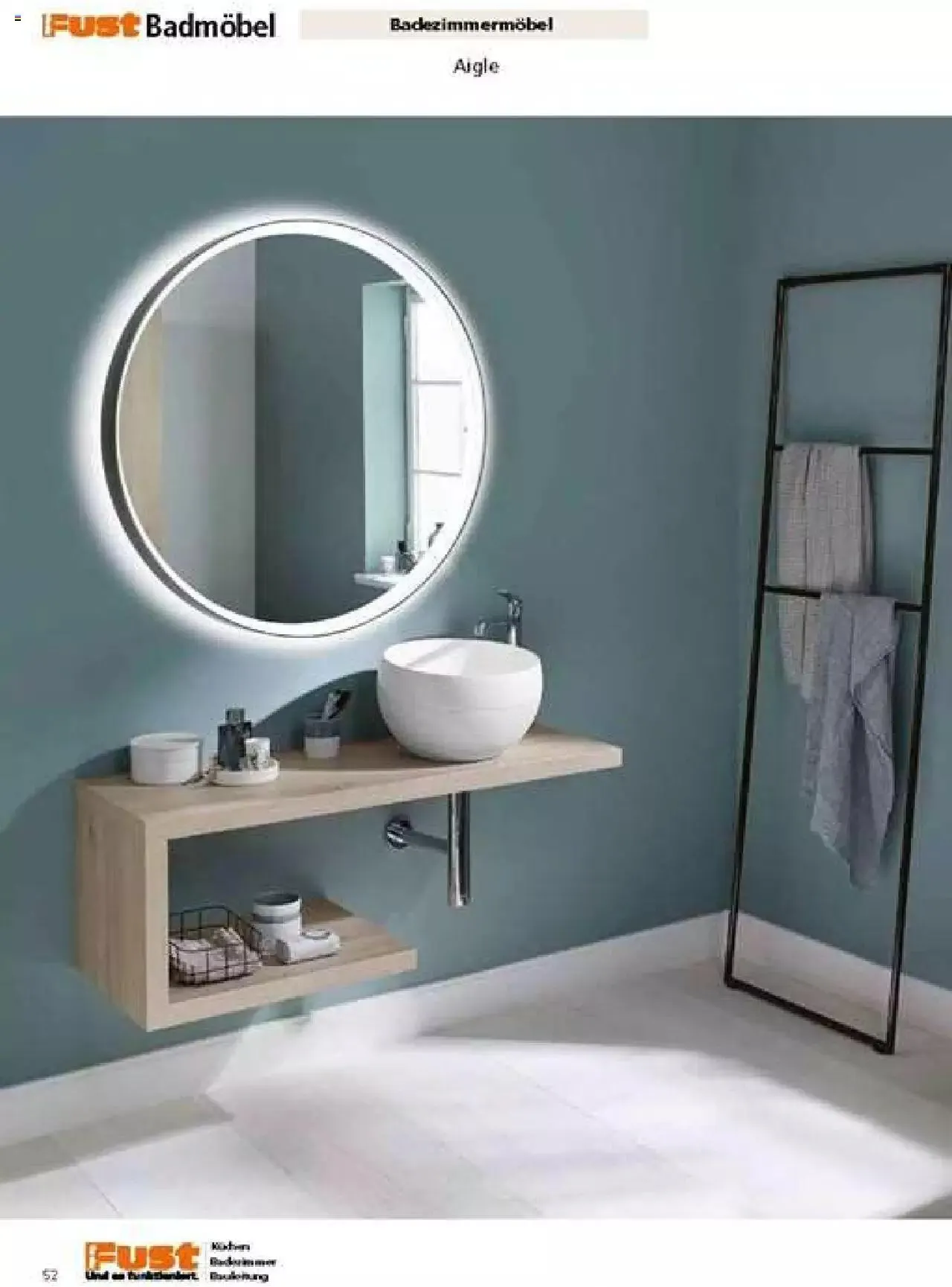 Fust Badezimmermagazin von 17. April bis 31. Dezember 2023 - Prospekt seite 52
