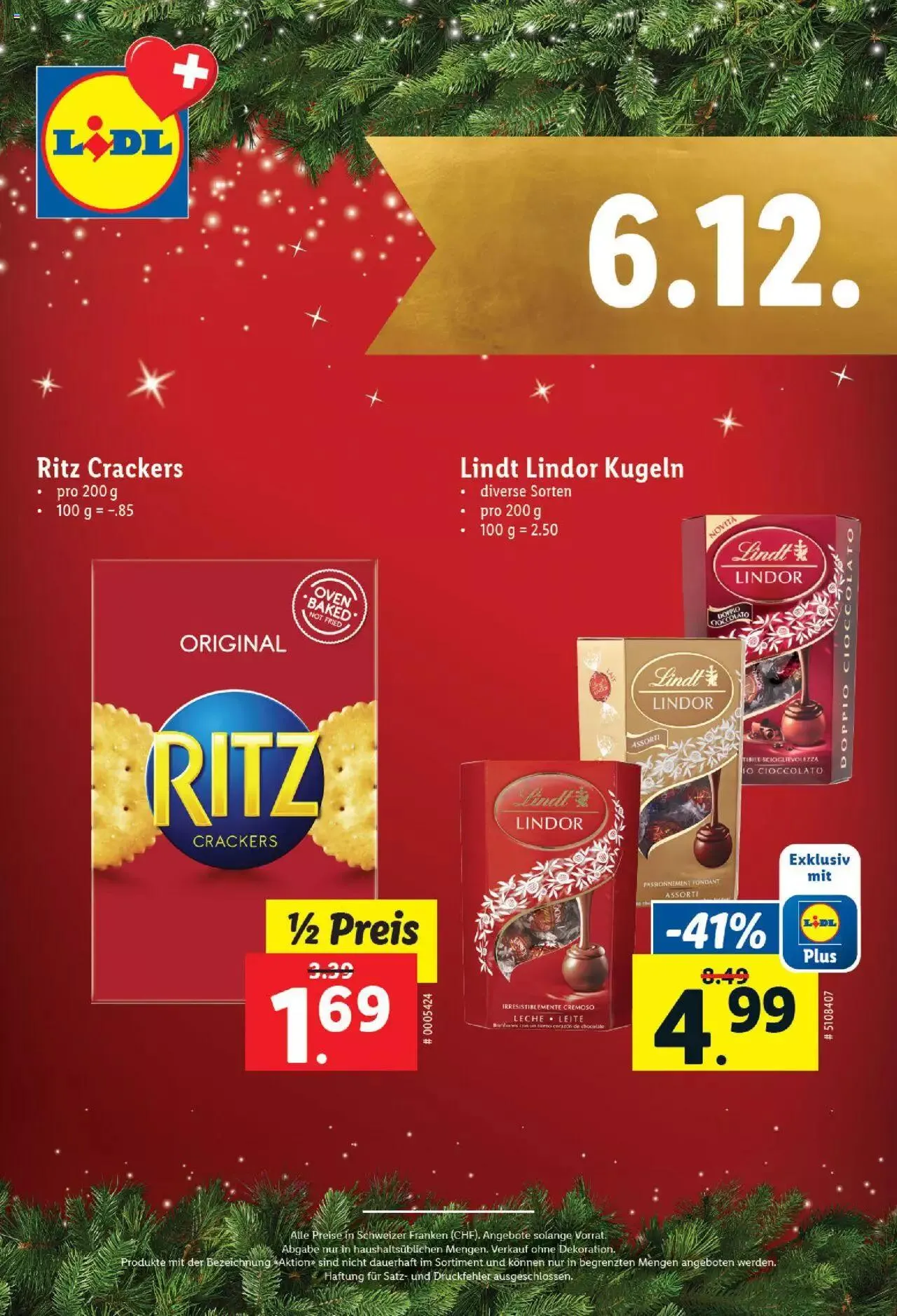 Lidl Aktionen Magische Weihnachtszeit von 1. Dezember bis 24. Dezember 2023 - Prospekt seite 7
