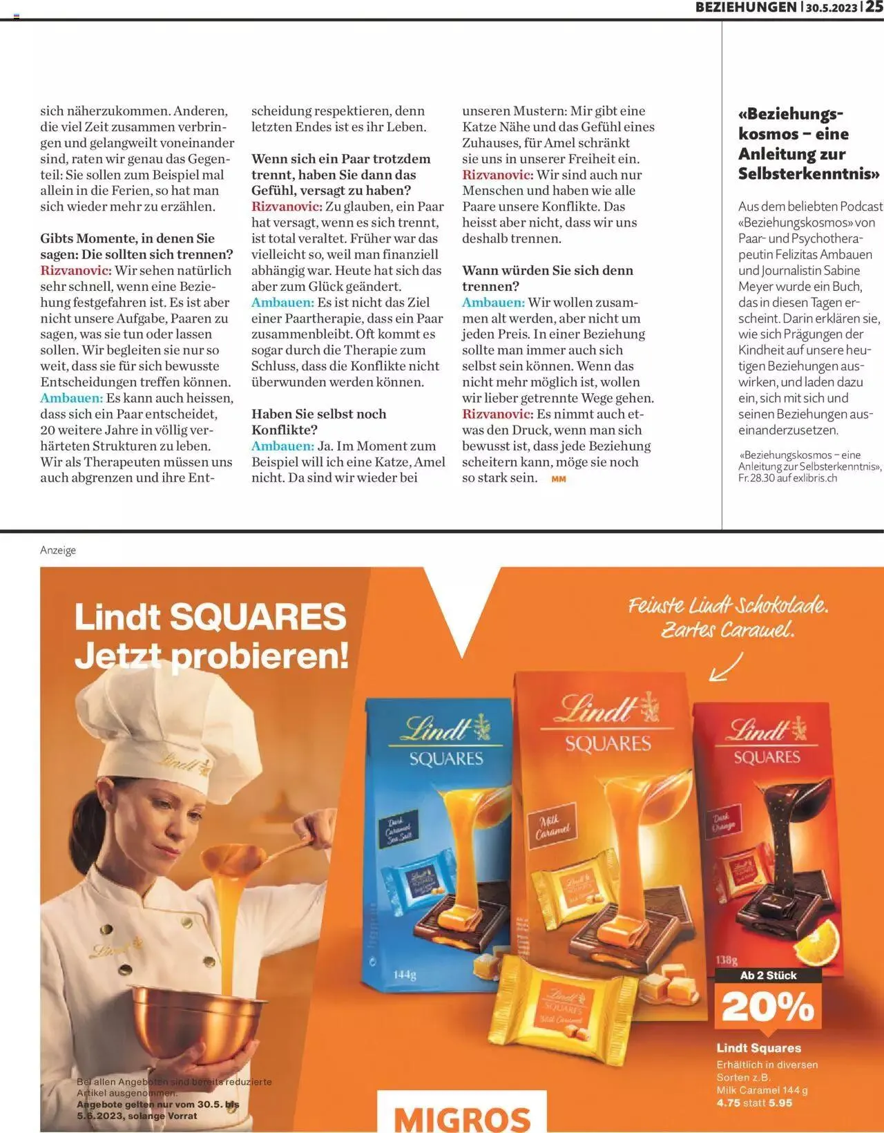 Migros Magazin von 30. Mai bis 31. Dezember 2023 - Prospekt seite 25