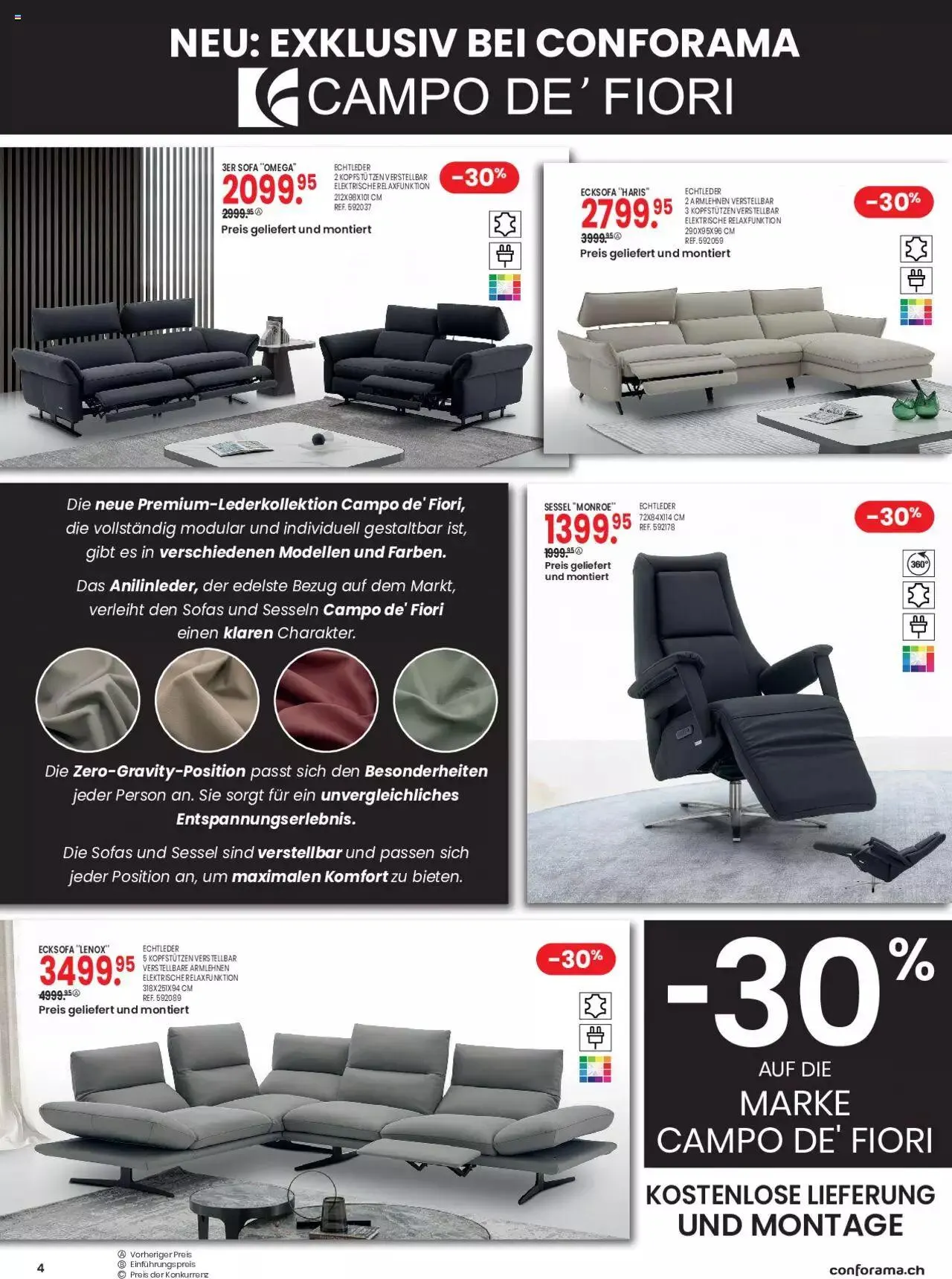 Conforama Rabatt von 24. Oktober bis 6. November 2023 - Prospekt seite 4
