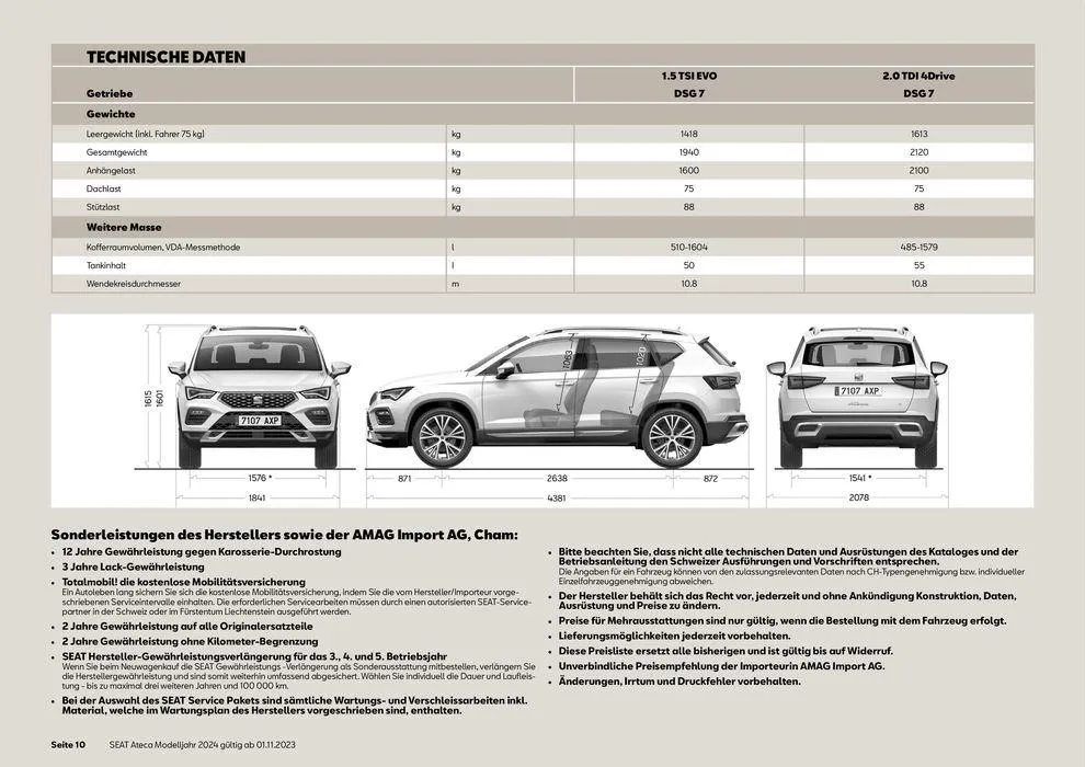 SEAT Ateca 2024 von 13. November bis 31. Dezember 2024 - Prospekt seite  10