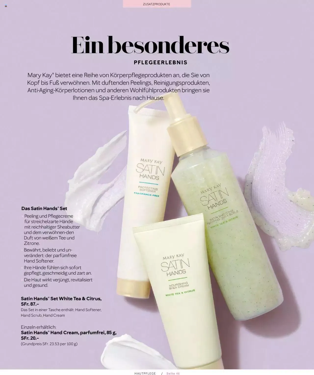 Mary Kay - Hautpflege von 1. April bis 31. Dezember 2023 - Prospekt seite 46