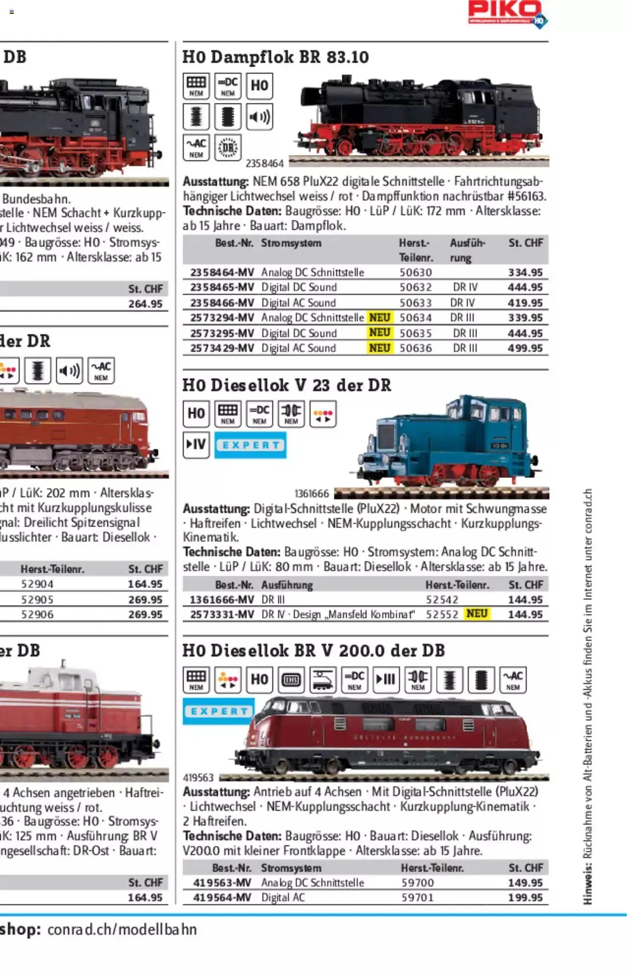Conrad - Modellbahn Katalog 2022/23 von 5. September bis 31. Dezember 2023 - Prospekt seite  72