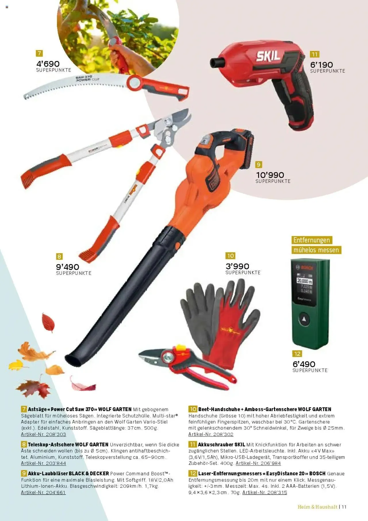 Coop Aktionen Praemien Shop von 3. September bis 31. Dezember 2024 - Prospekt seite  11