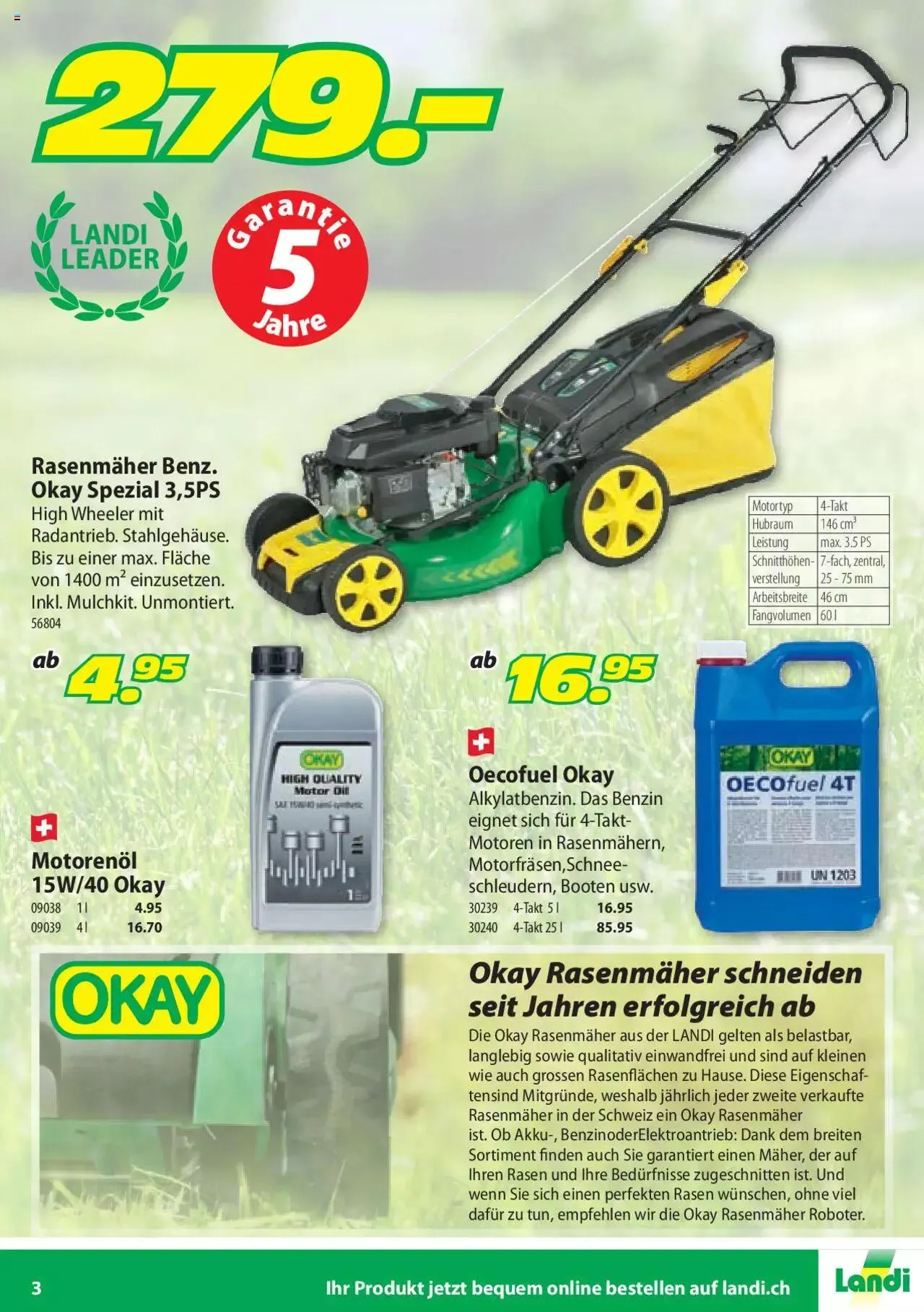 Landi - Motorgeräte 2022 von 1. April bis 31. Dezember 2023 - Prospekt seite 3
