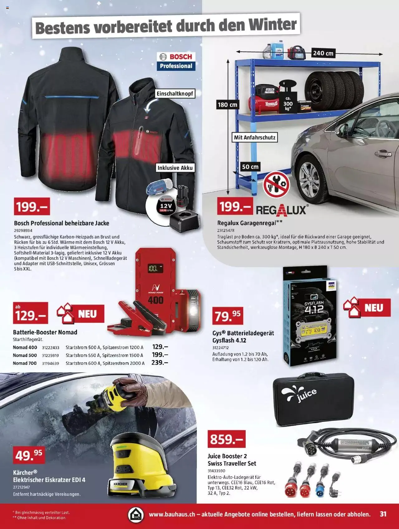 Bauhaus Aktionen von 27. November bis 31. Dezember 2023 - Prospekt seite  31