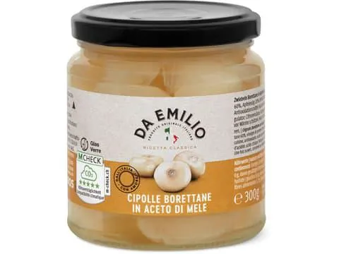 Da Emilio · Borettane Zwiebeln · aceto di mele