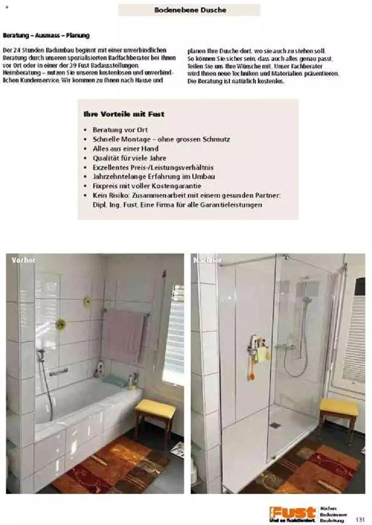 Fust Badezimmermagazin von 17. April bis 31. Dezember 2023 - Prospekt seite  131