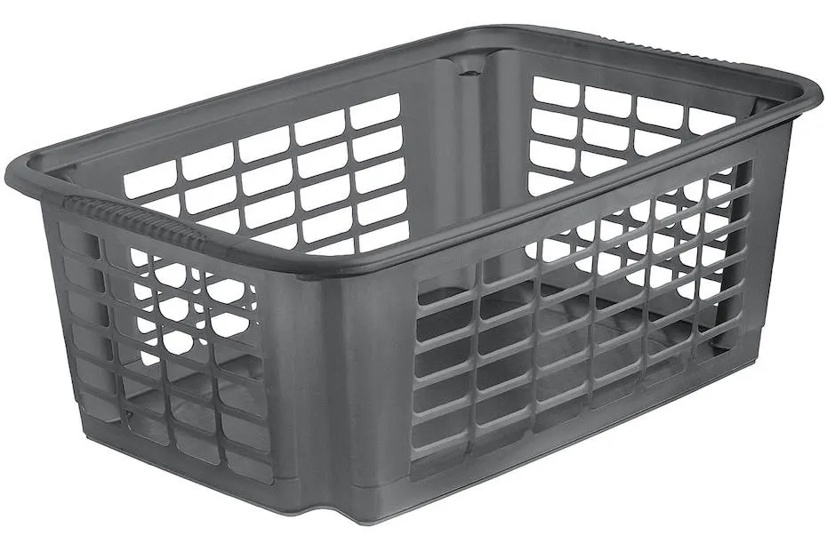 Oecoplan Rotho Drehstapelkorb Reverso Anthrazit | 17.5 × 31 × 48 cm | 18 l