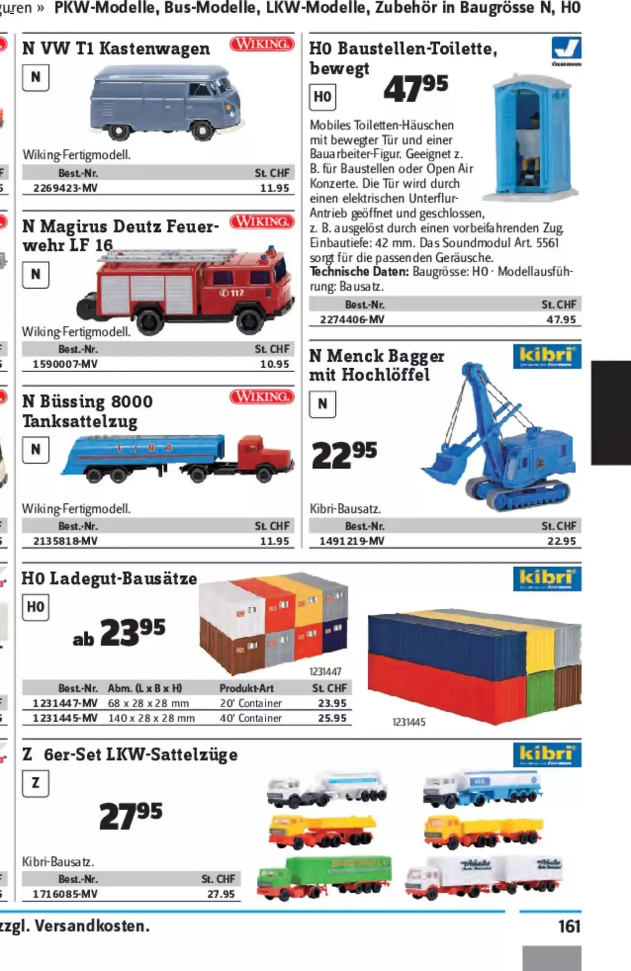 Conrad - Modellbahn Katalog 2022/23 von 5. September bis 31. Dezember 2023 - Prospekt seite 326