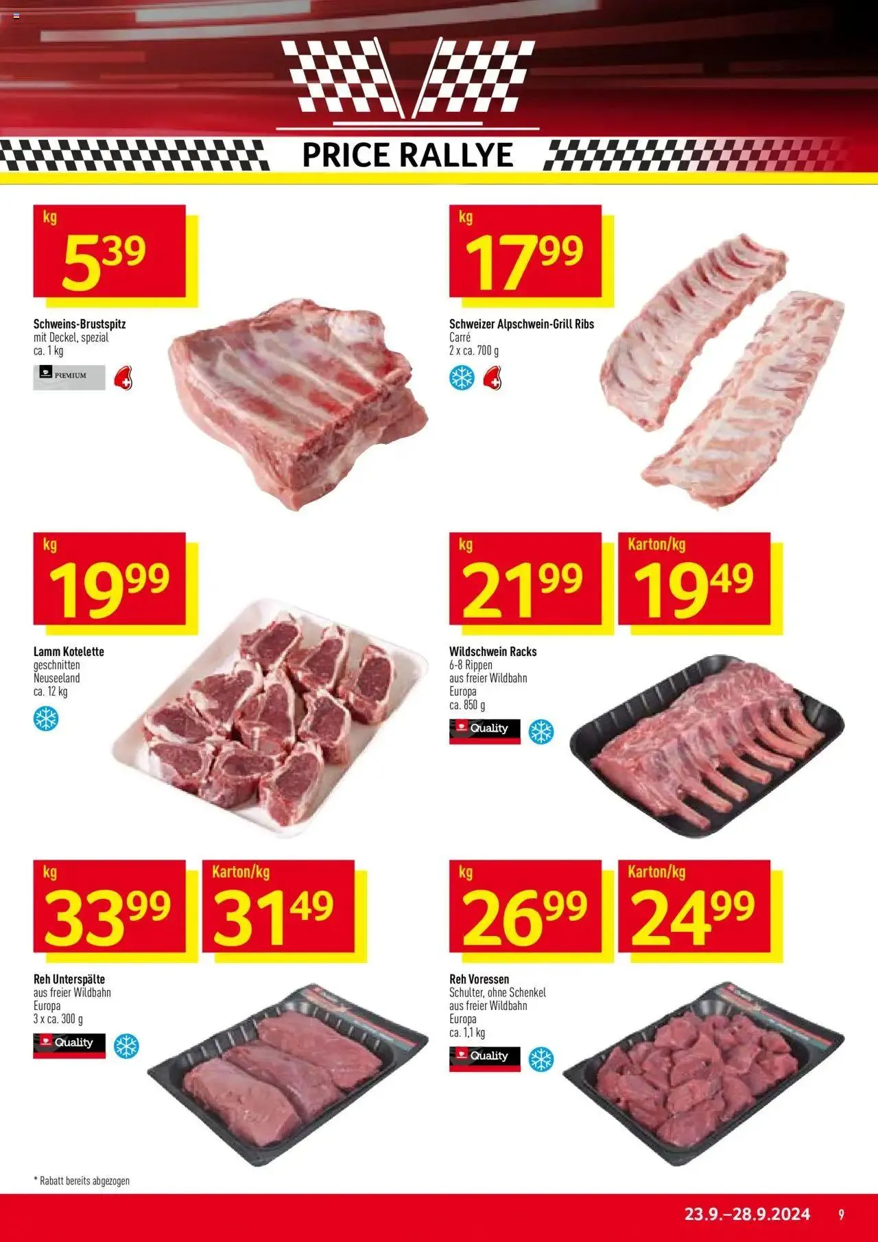 Prodega Aktionen von 23. September bis 28. September 2024 - Prospekt seite  9